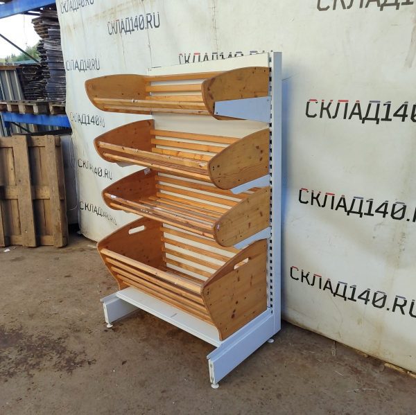 Купить Стеллаж хлебный 100/170 сталь белый