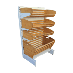 Стеллаж хлебный 100/170 сталь белый