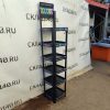 Купить Стойка торговая 40/40/188 сталь/пластик 6 полок черная EON