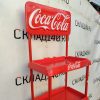 Купить Стойка торговая 37/58/201 сталь/пластик 4 полки красная Coca Cola