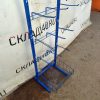 Купить Стойка прикассовая 35/43/164 синяя 15 крючков полка