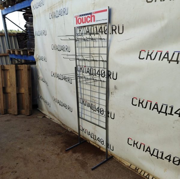 Купить Стойка прикассовая Touch 41/60/195 серая 12 крючков