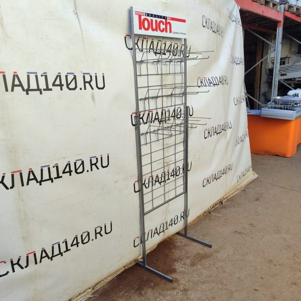 Купить Стойка прикассовая Touch 41/60/195 серая 12 крючков