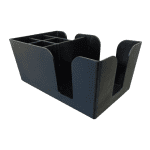 Подставка органайзер барный пластик черный 24/15/10