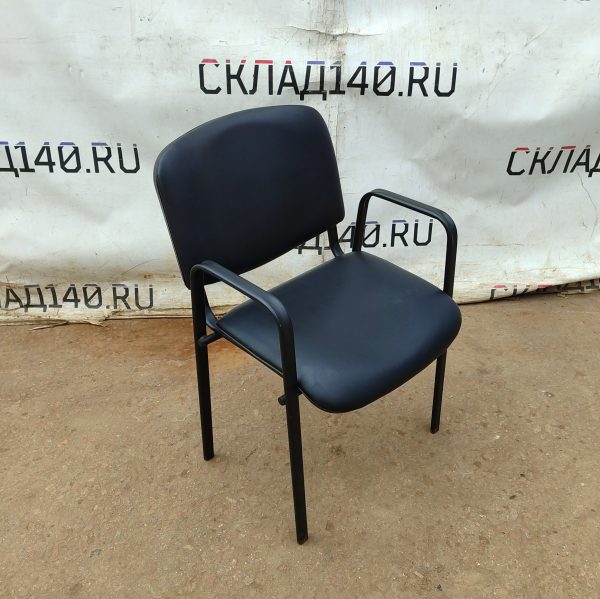 Купить Стул офисный черный кожа