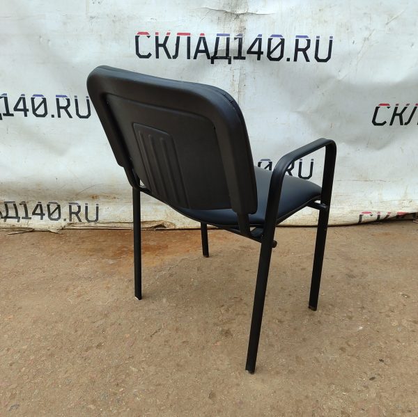 Купить Стул офисный черный кожа