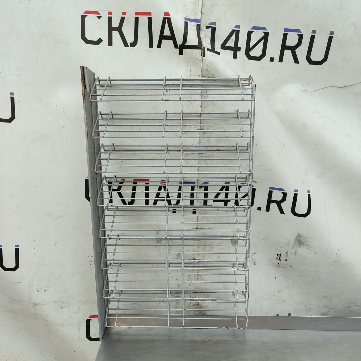 Купить Стойка прикассовая навесная 49/84 серая 8 полок