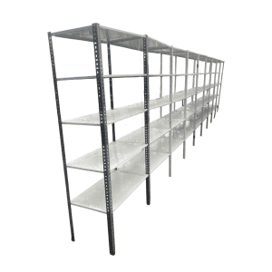 Купить Стеллаж полочный линия 10 секций СТ 91/51/202 5 полок