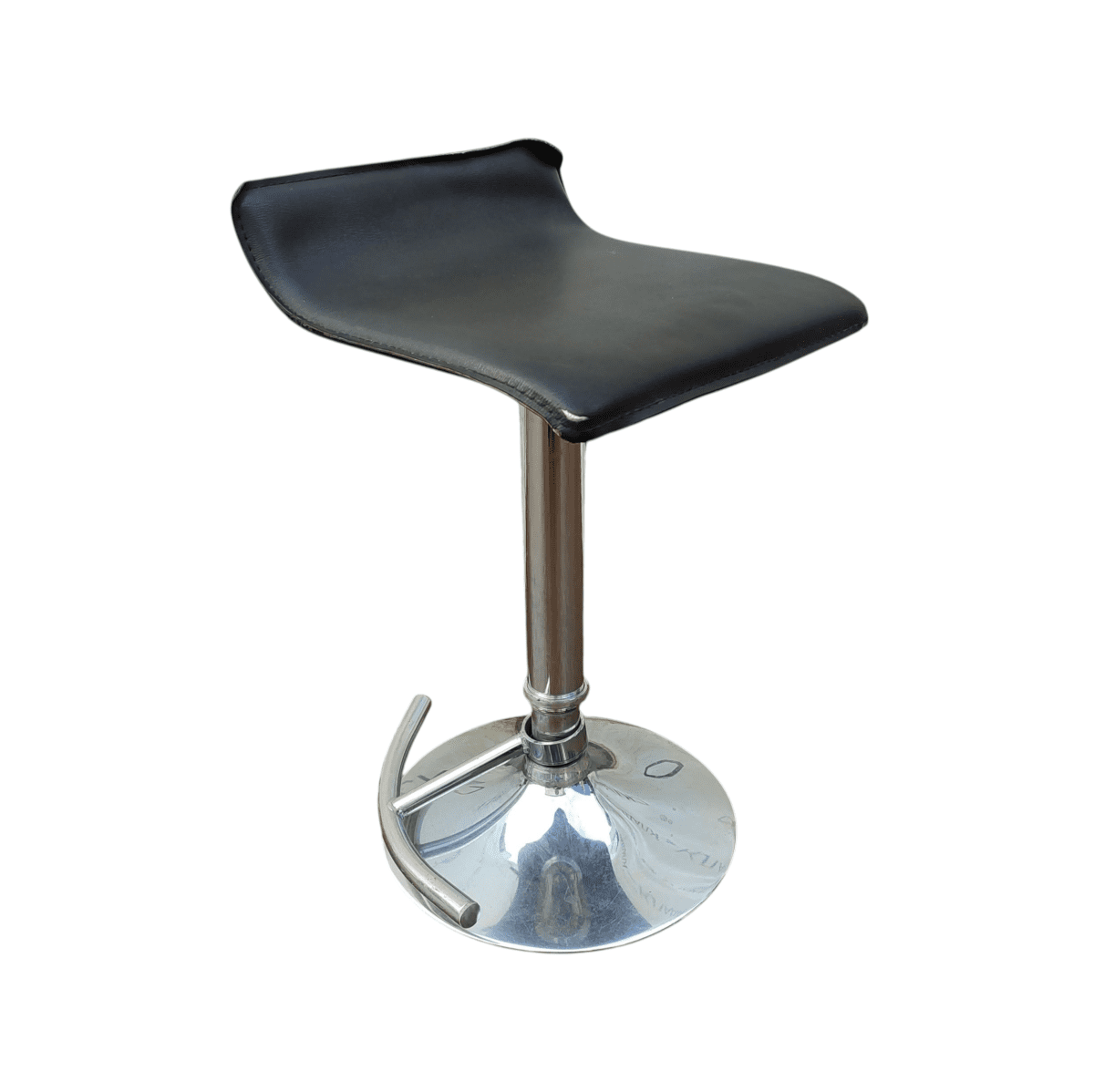 Купить Стул барный Кост кожа хром