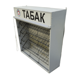 Купить Шкаф для сигарет 104/30/105 60 сигарет 4 полки лдсп серый