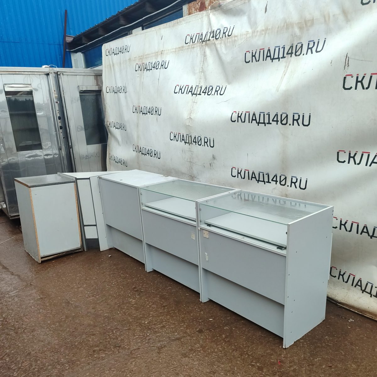 Купить Прилавок линия 385/60/90 лдсп/сталь белый/серый