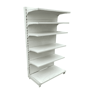 Купить Стеллаж торговый белый 103/183 5п40 основание 50