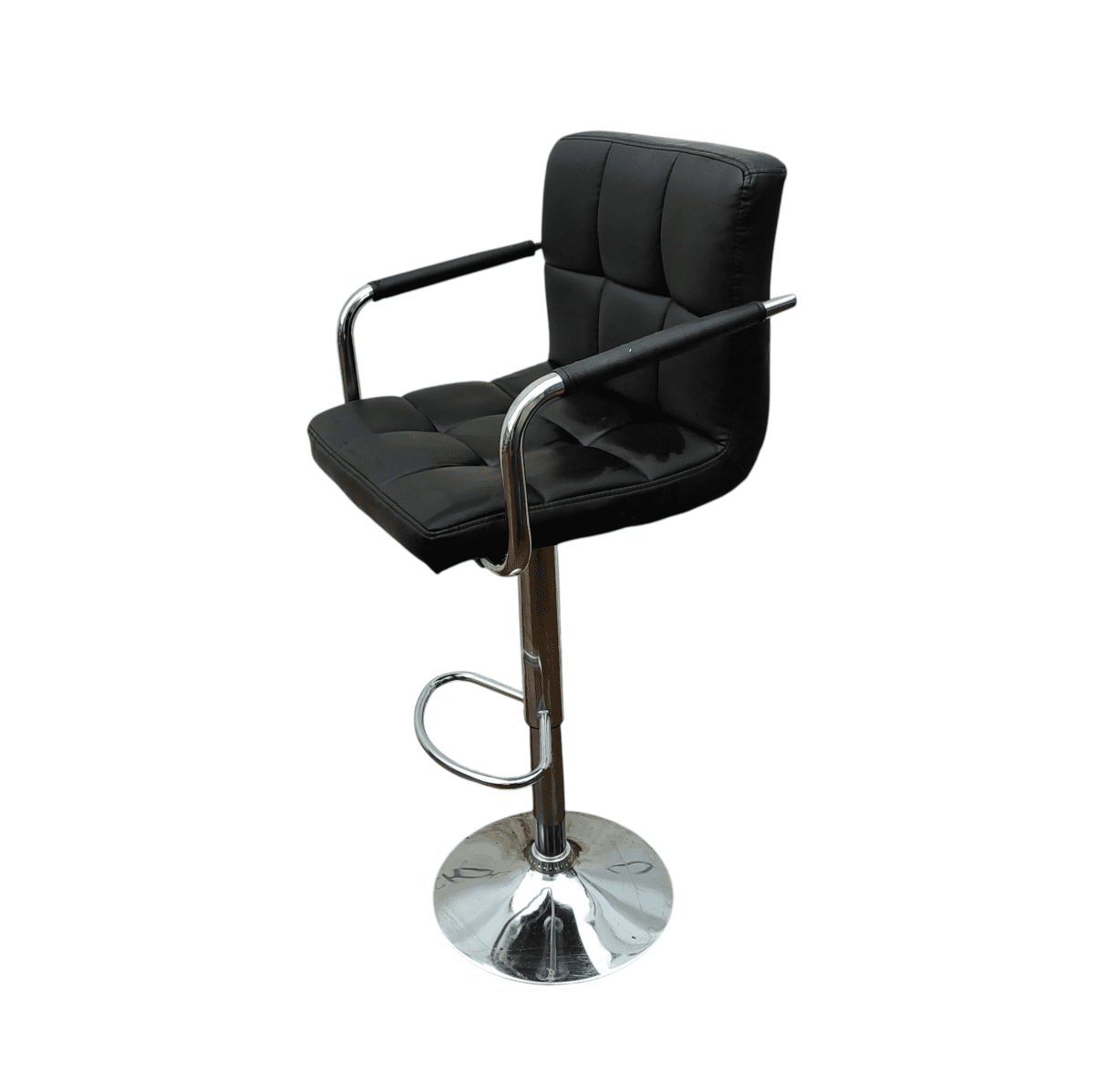 Купить Стул барный Манго кожа черный