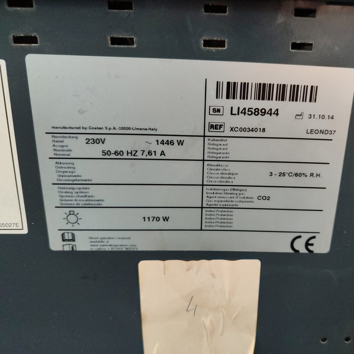 Купить Горка выносной холод Costan LEOND37 500/225/90