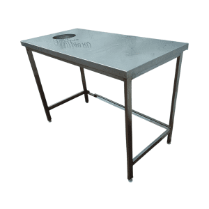 Купить Стол для сбора отходов 120/60/82 отверстие 20