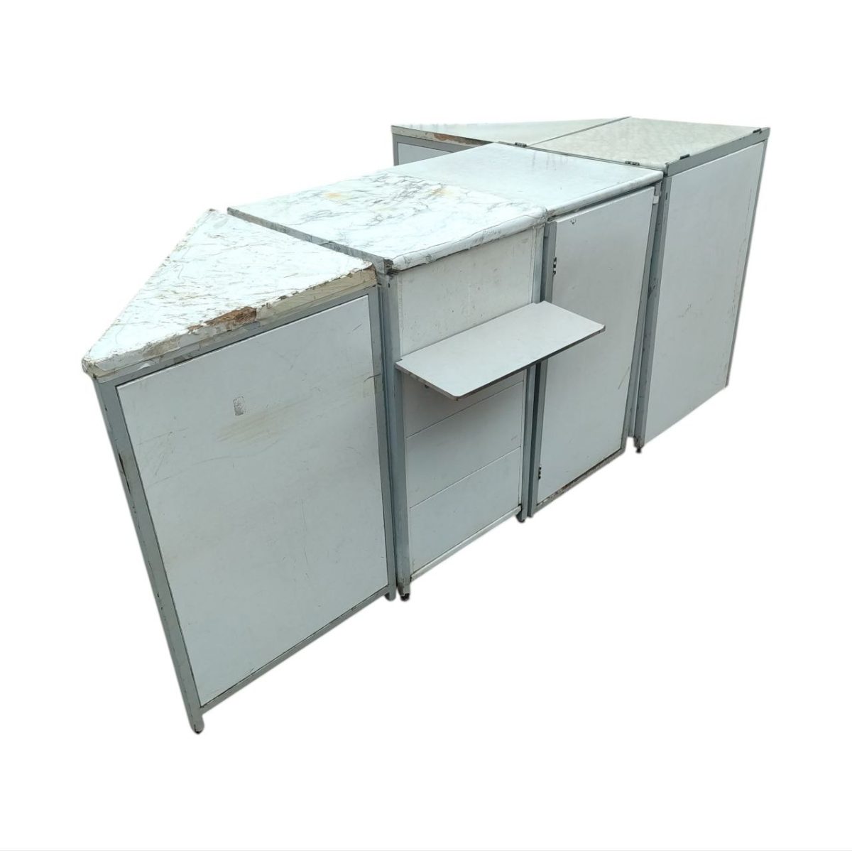 Купить Прилавок линия 275/60/90 лдсп/сталь белый/серый