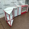 Купить Прилавок линия 380/60/90 лдсп/сталь/стекло белый/красный