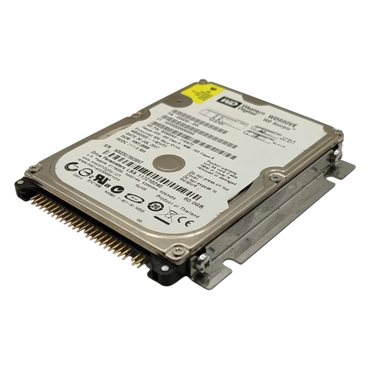 Купить Жесткий диск Western Digital WD600VE 60Gb 5400 IDE 2,5" HDD