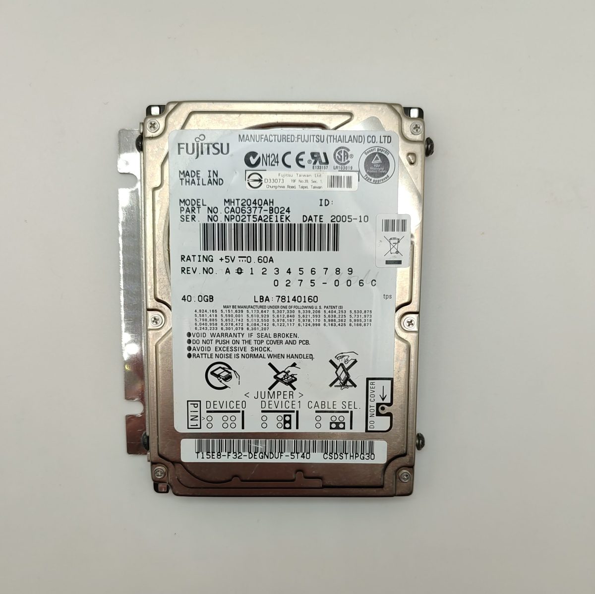 Купить Жесткий диск Fujitsu MHV2040AH 40GB