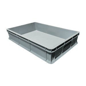 Купить Ящик ПНД серый 60/40/12 см обьем 22 л сплошной