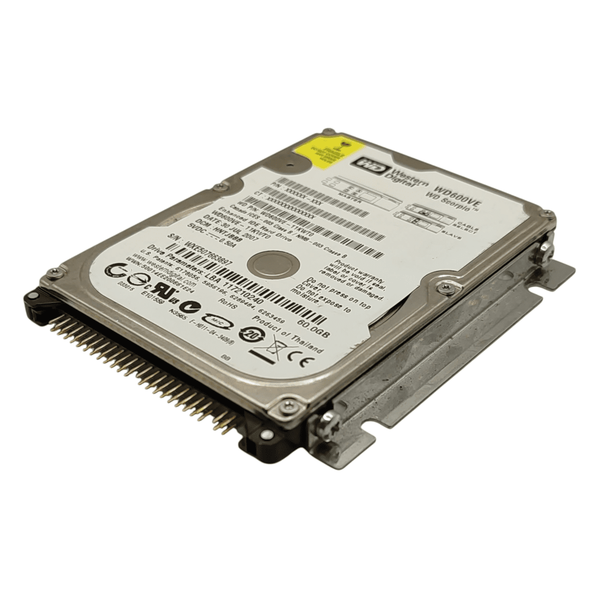 Жесткий диск Western Digital WD600VE 60Gb 5400 IDE 2,5" HDD