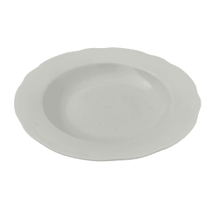 Тарелка столовая Дулево Вырезной край 24/4 белая