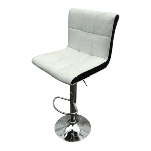 Стул барный Кокос кожа белый