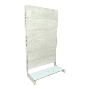 Стеллаж торговый пристенный перфорация 125 см без крюков