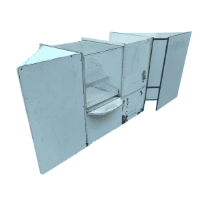 Прилавок линия 225/60/90 лдсп/стекло белый