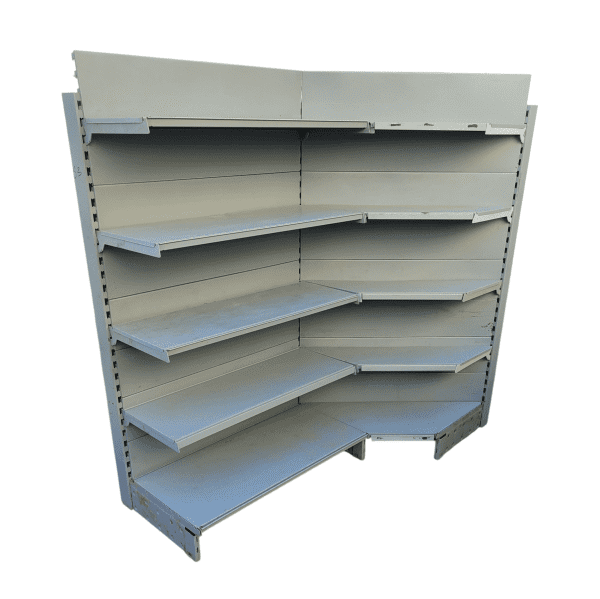 Стеллаж торговый пристенный+внутренний угол