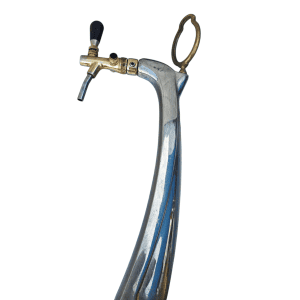 Пивная башня Кобра сталь золото 1 кран Celli BK240.01